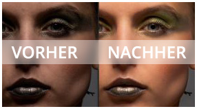 Beauty-Retouch Vorher-Nachher